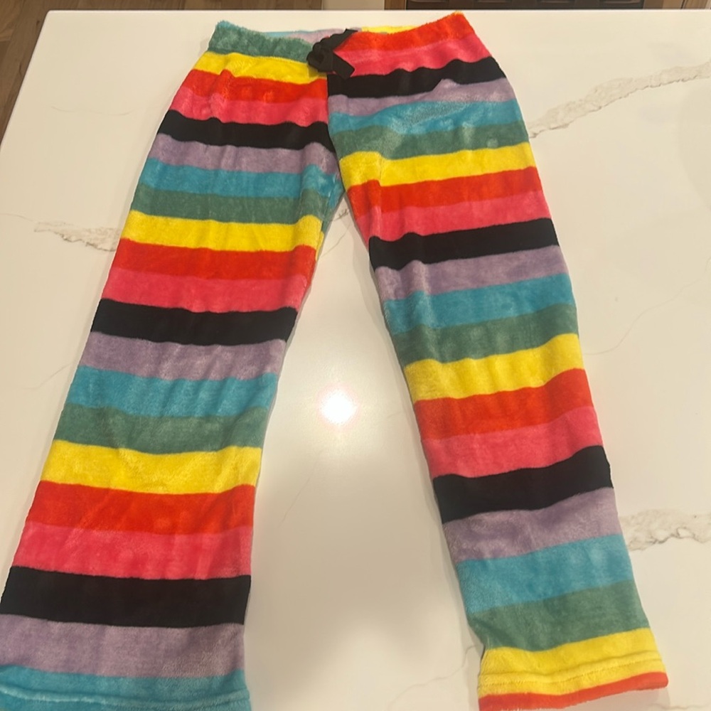 Small pajama bottoms no brand name mixed color good condition used!